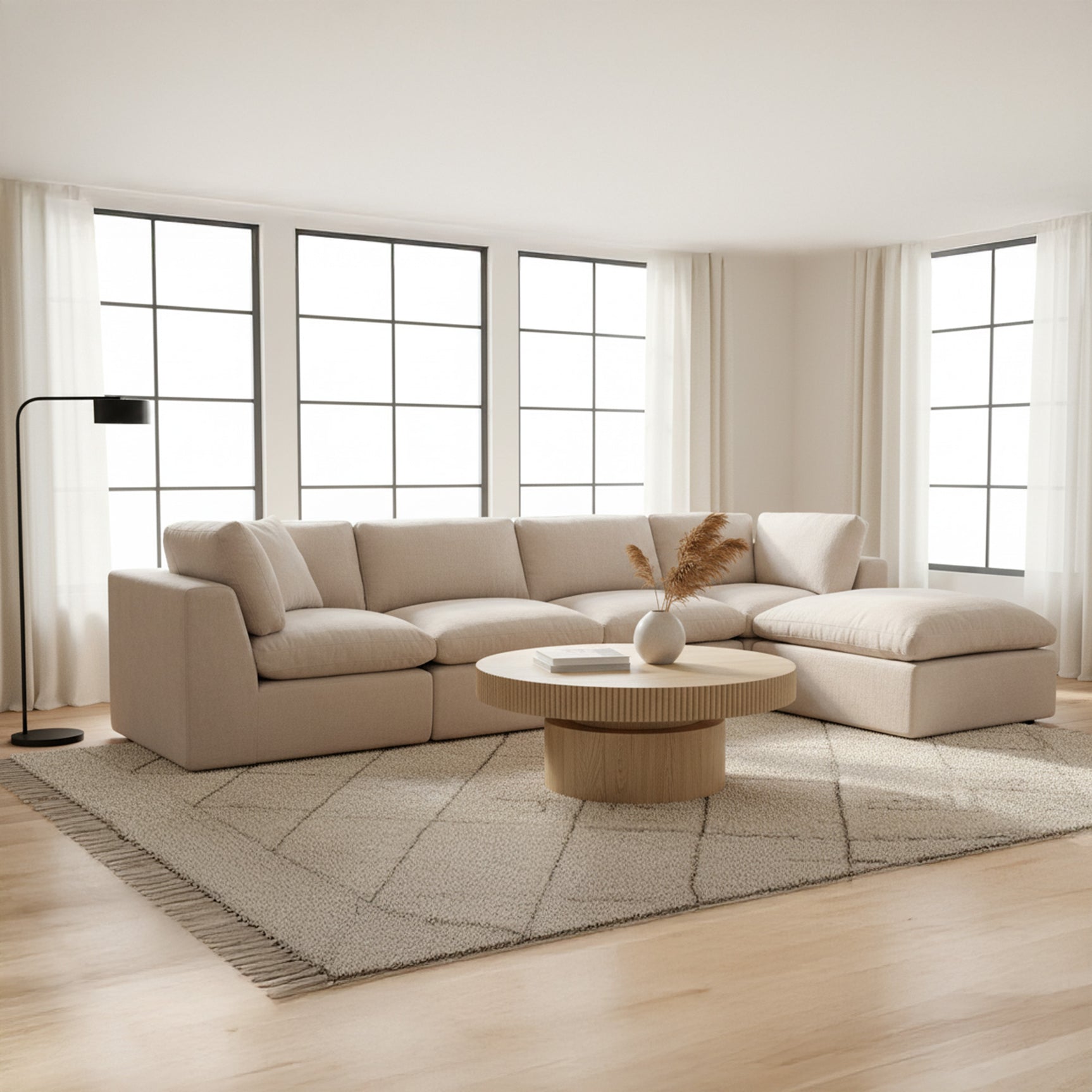 Cates Pebble Lounge Modular Sectional - Ornate Home