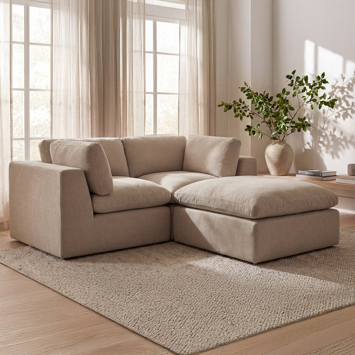 Cates Pebble Nook Modular Sectional - Ornate Home