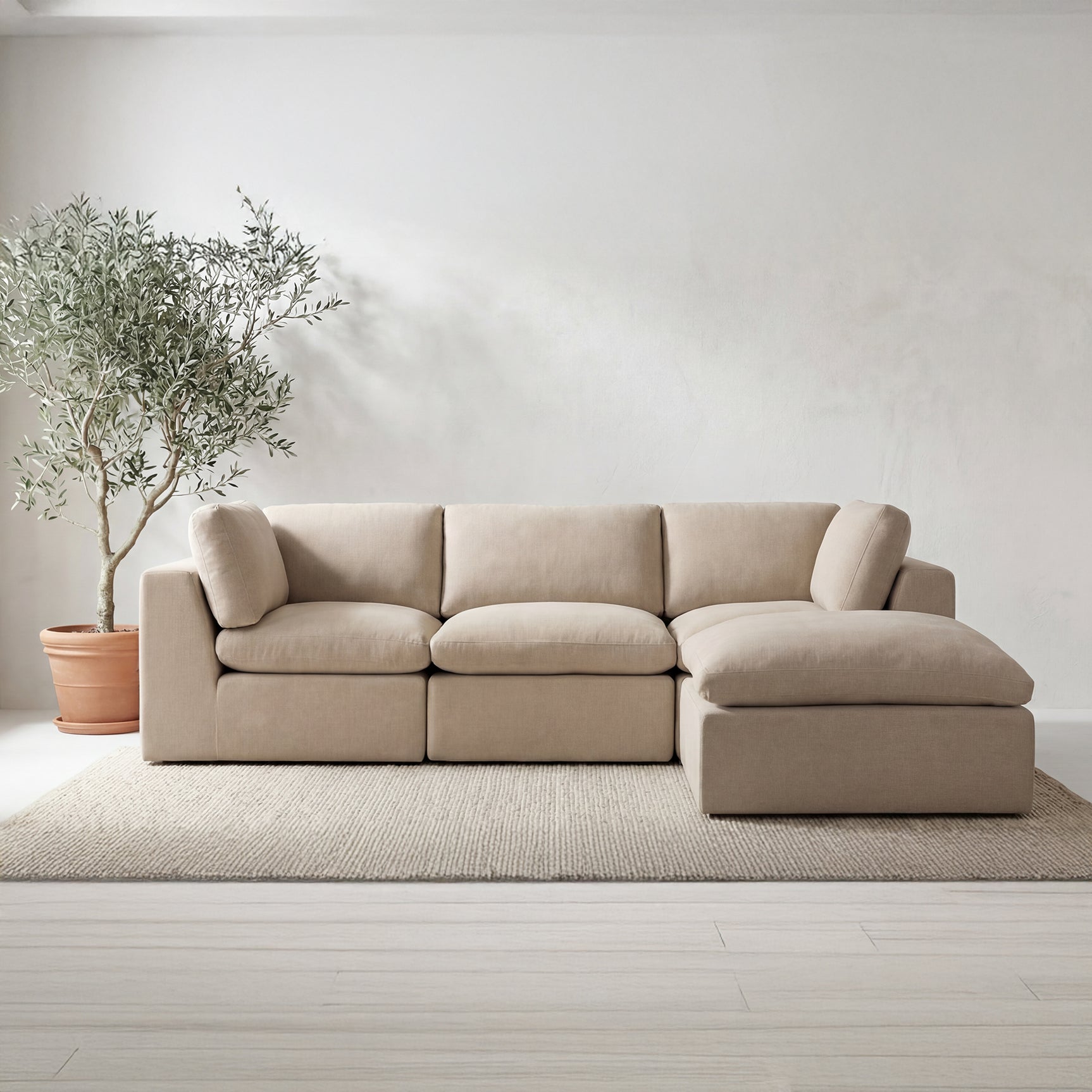 Cates Pebble Ottoman - Ornate Home
