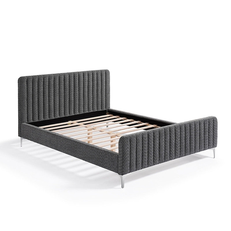 Catkin Dark Gray Queen Bed - Ornate Home