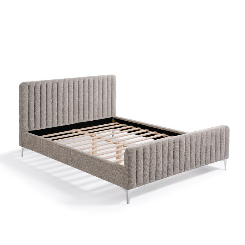 Catkin Light Brown Queen Bed - Ornate Home