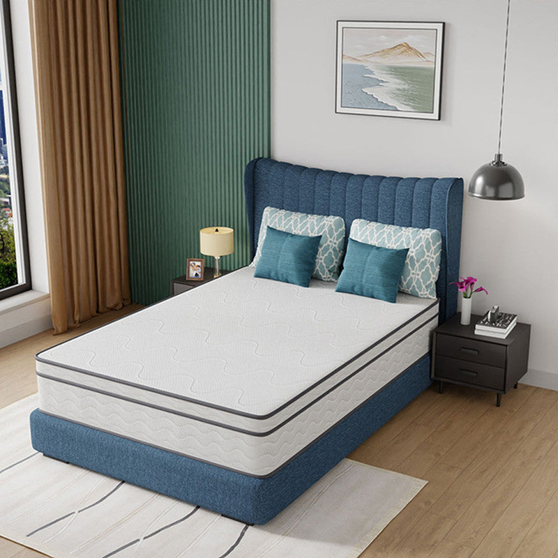 Catmint White/Gray 12" Full Innerspring Mattress - Ornate Home