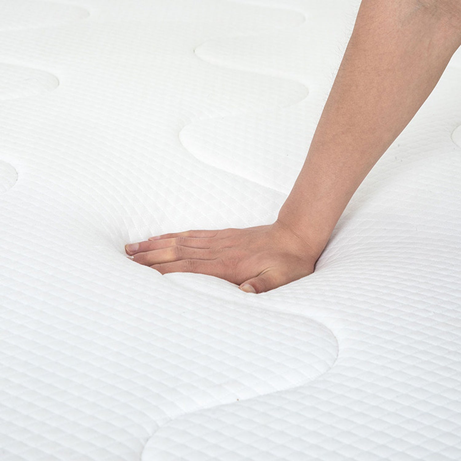 Catmint White/Gray 12" Full Innerspring Mattress - Ornate Home