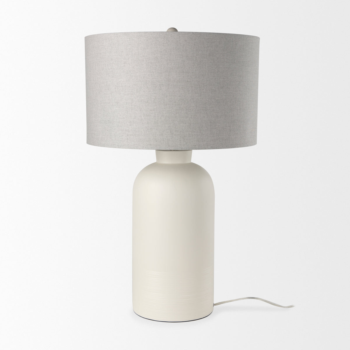 Cato Cream/White Base Table Lamp - Ornate Home