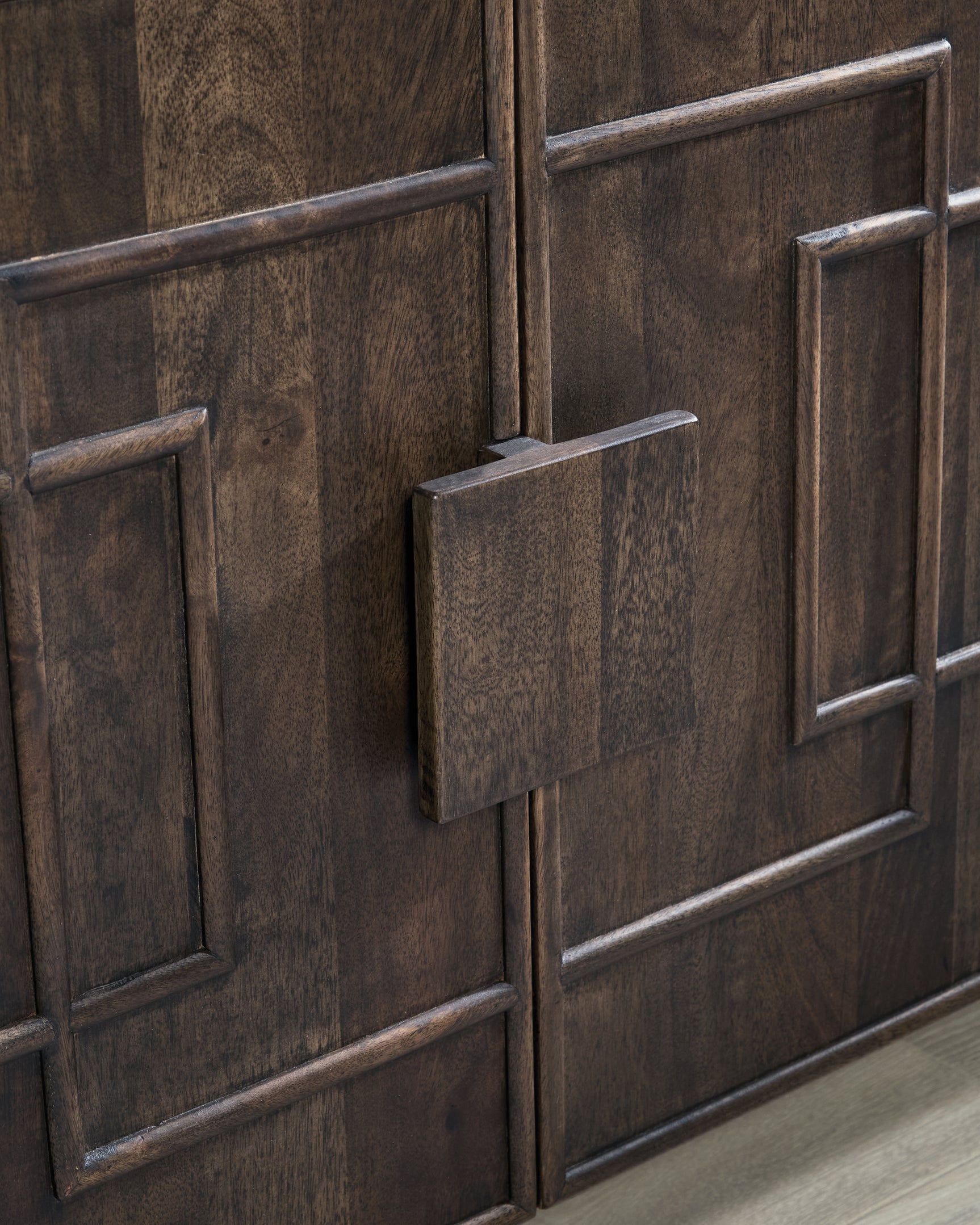Cato Dark Brown Accent Cabinet - Ornate Home