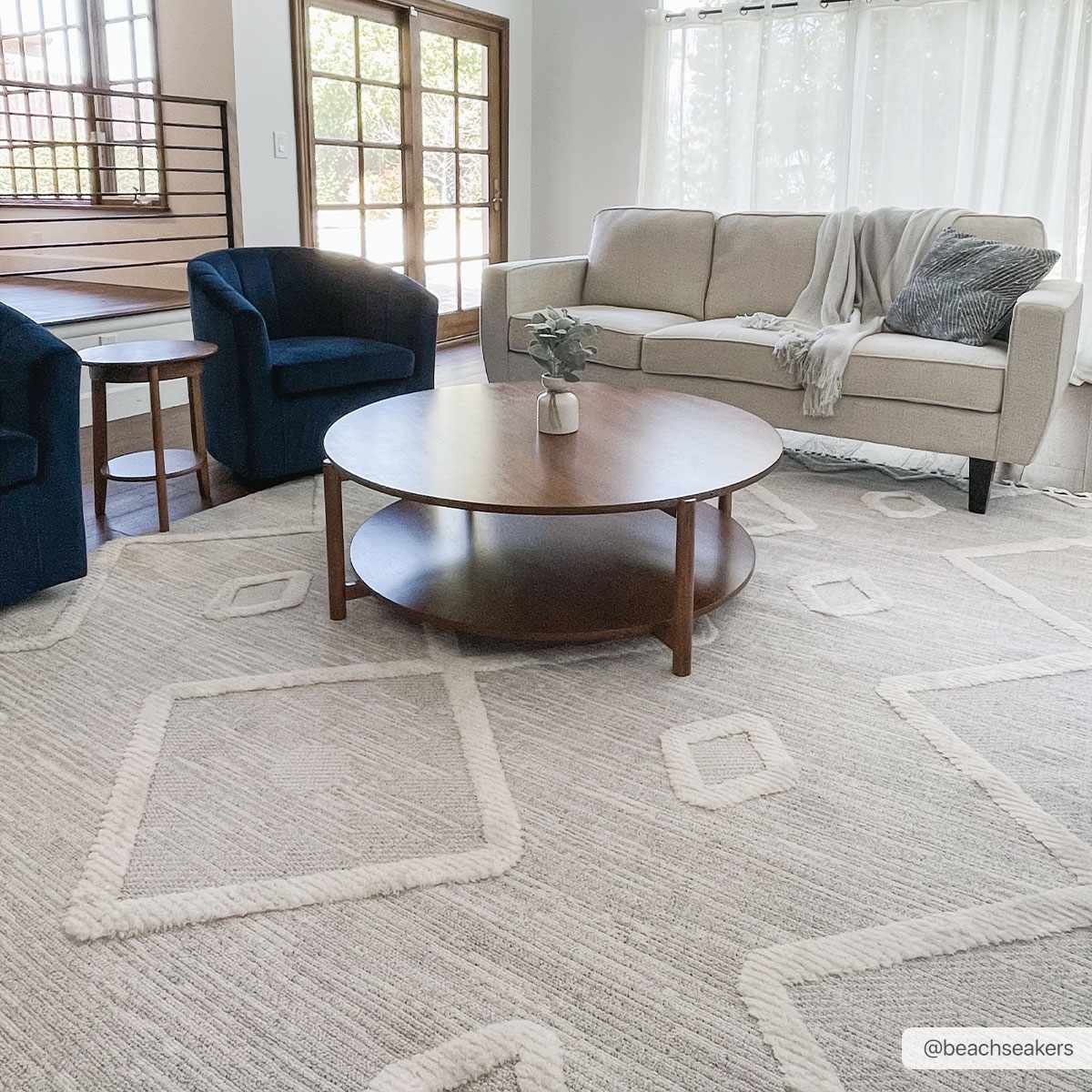 Cauldwell High/Low Pile Rug with Tassels - Clearance - Ornate Home