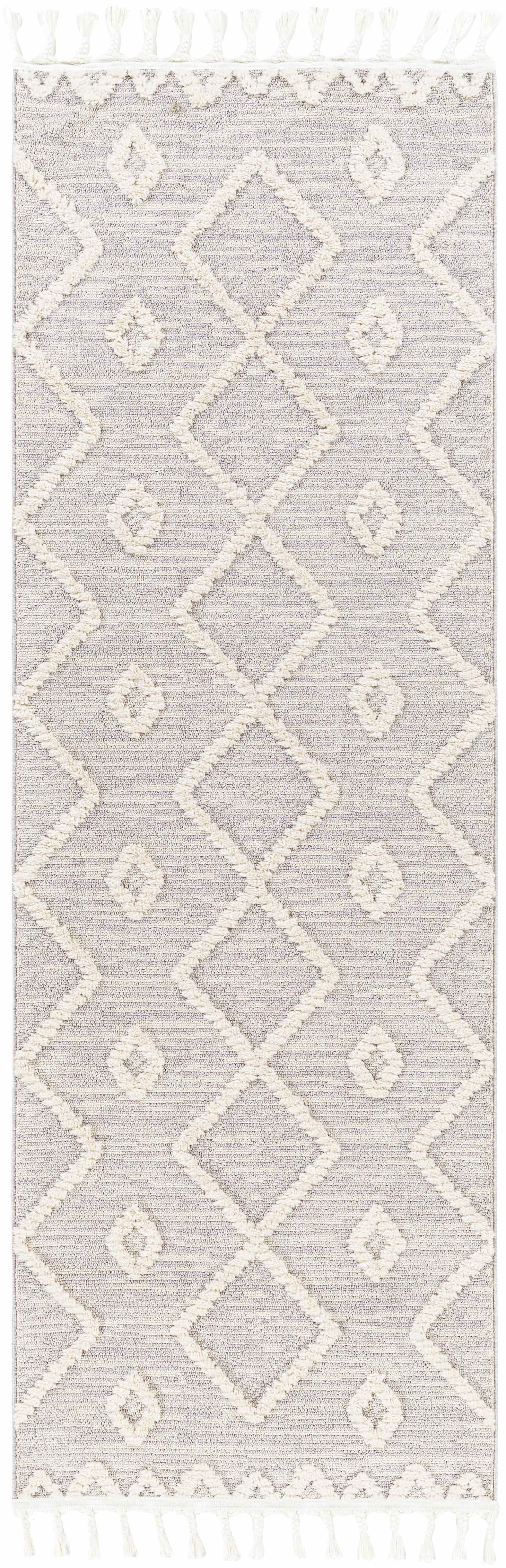 Cauldwell High/Low Pile Rug with Tassels - Clearance - Ornate Home