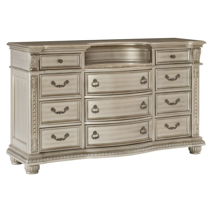 Cavalier Silver Dresser - Ornate Home