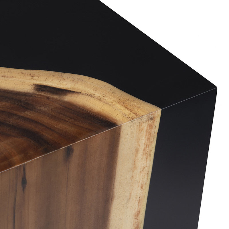 Cavallo Black/Brown End Table - Ornate Home