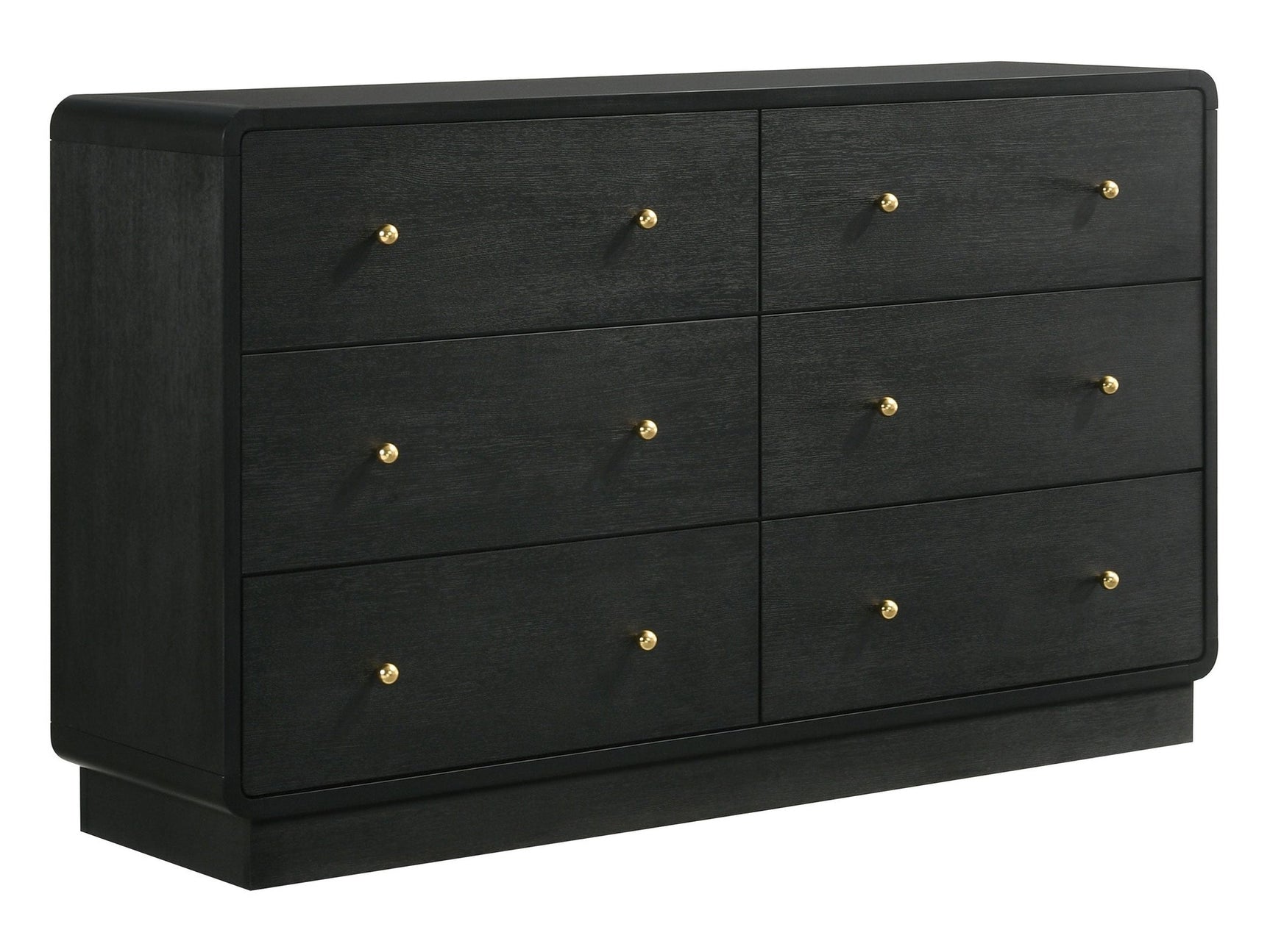 Cavelle Black 6-Drawer Dresser - Ornate Home