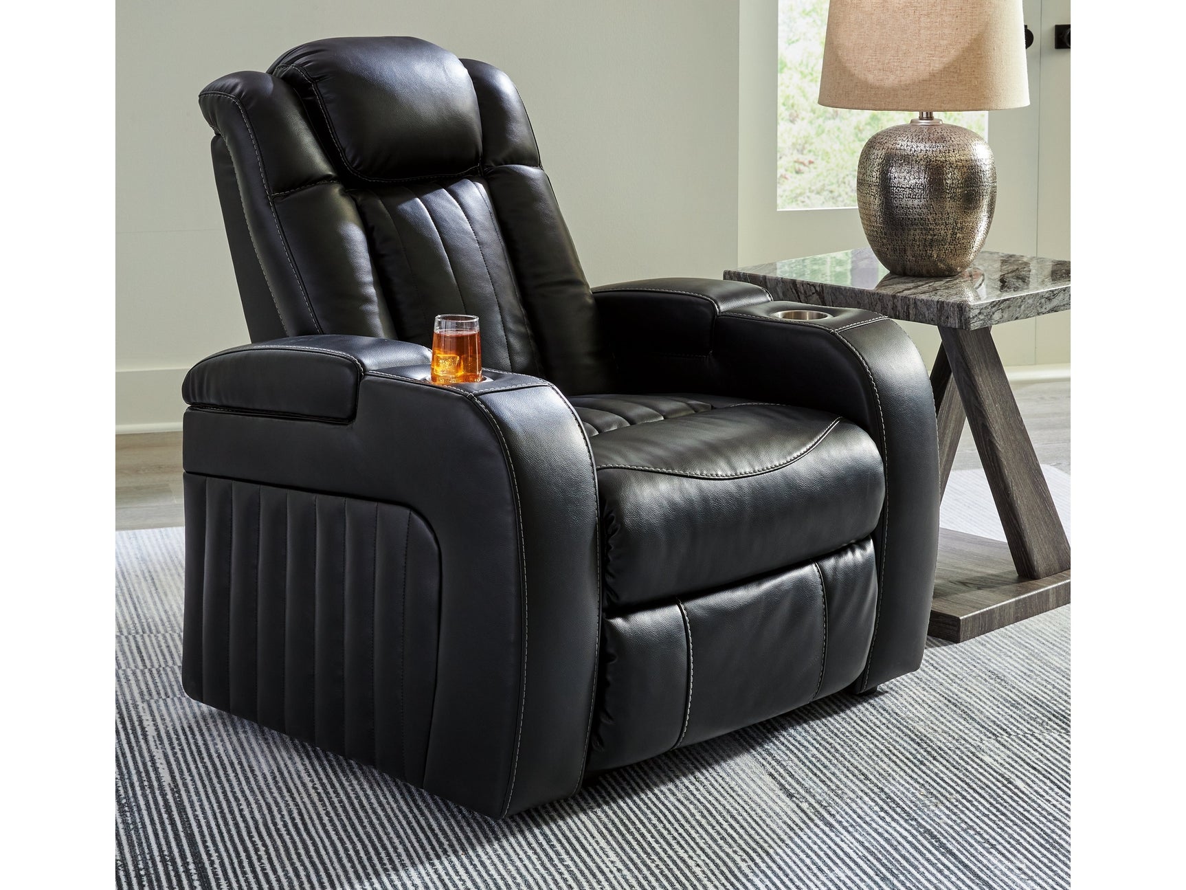 Caveman Den Midnight Power Recliner - Ornate Home