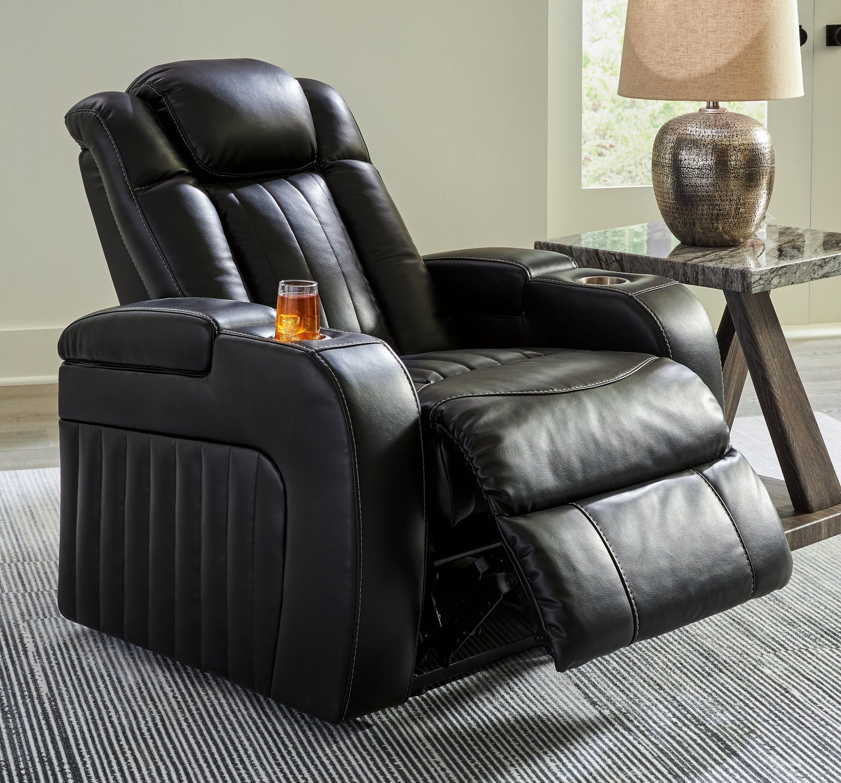 Caveman Den Midnight Power Recliner - Ornate Home
