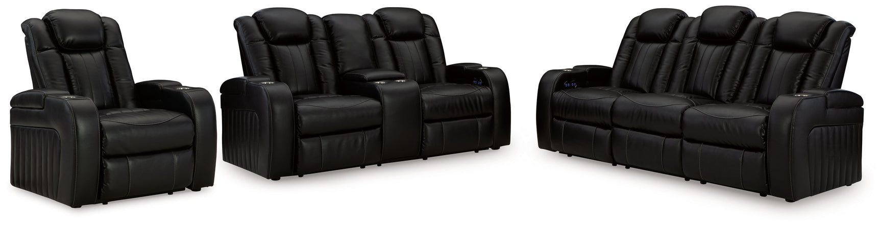 Caveman Den Power Reclining Sofa, Loveseat and Recliner - Ornate Home