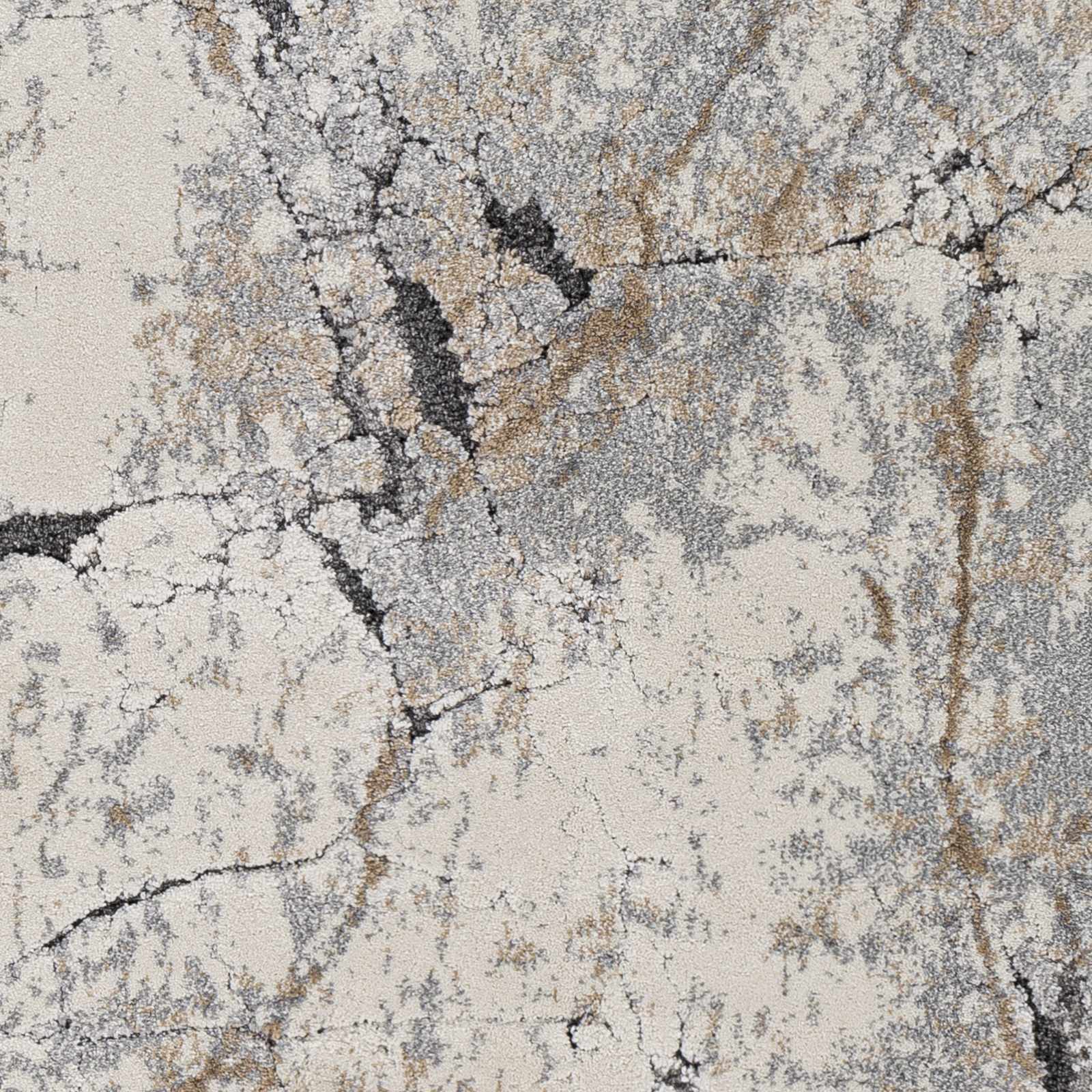 Cavetown Gray Marble Thick Rug - Ornate Home