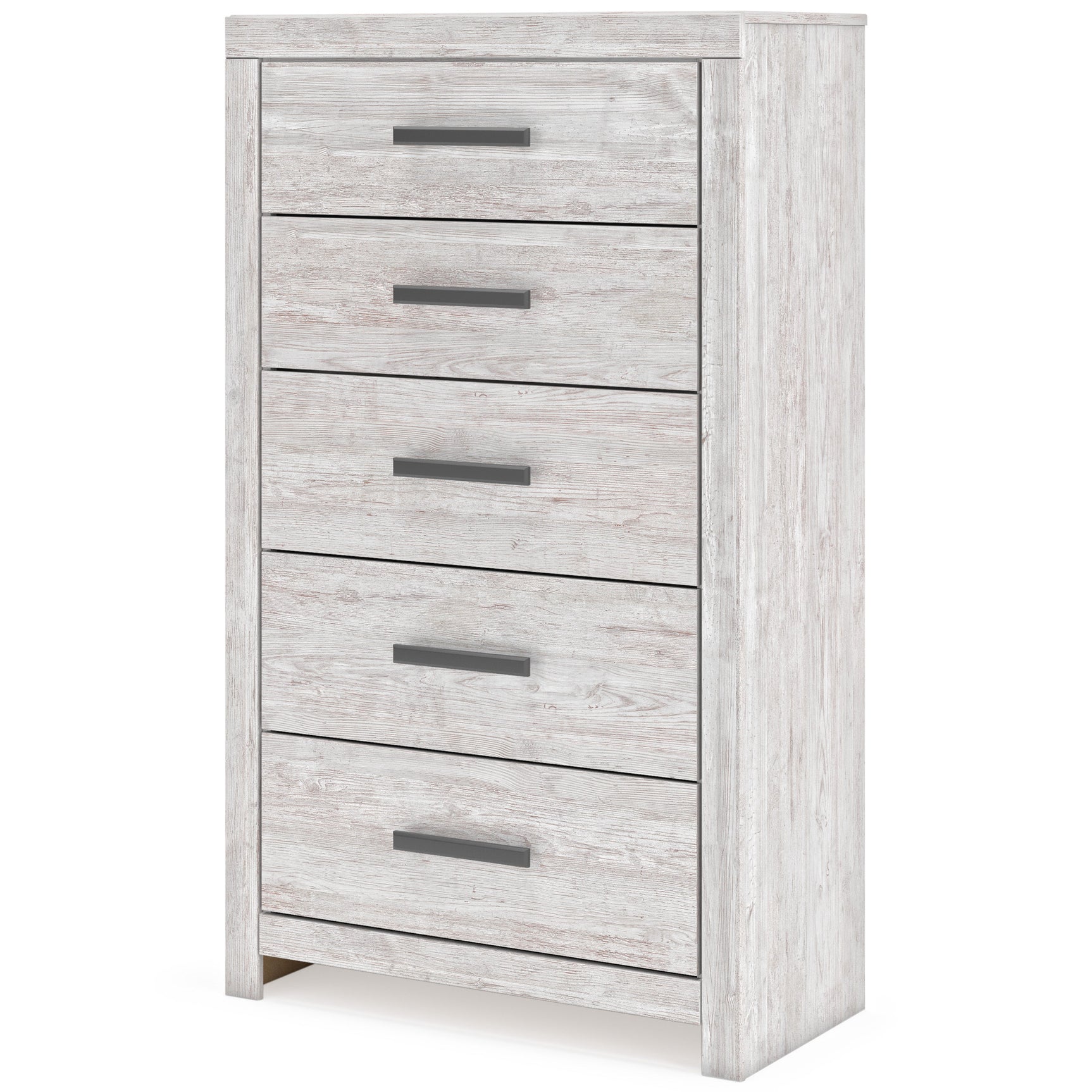 Cayboni Whitewash Full Panel Bedroom Set with Dresser, Mirror, Chest and Nightstand (Online Special Price) - Ornate Home