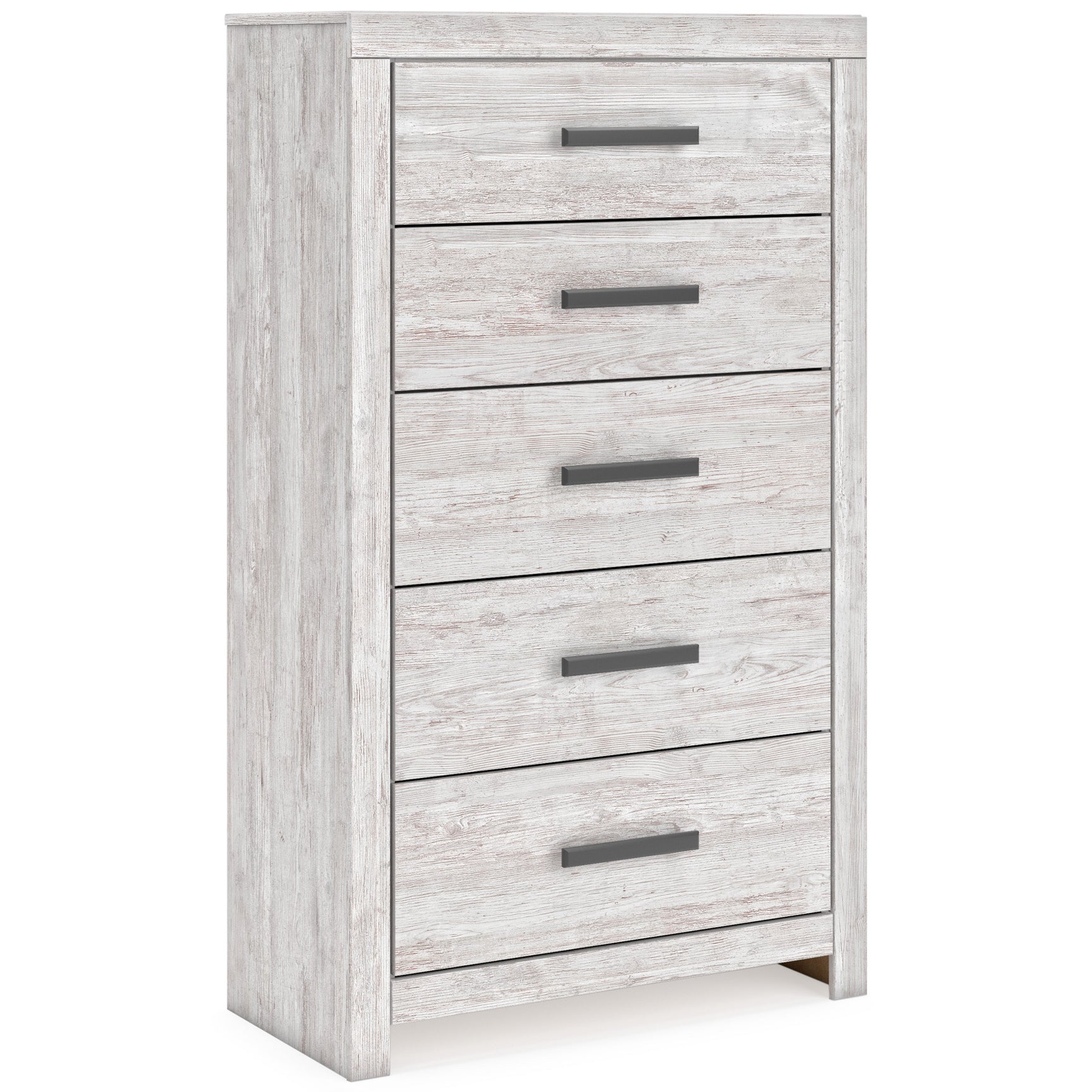 Cayboni Whitewash Full Panel Bedroom Set with Dresser, Mirror, Chest and Nightstand (Online Special Price) - Ornate Home