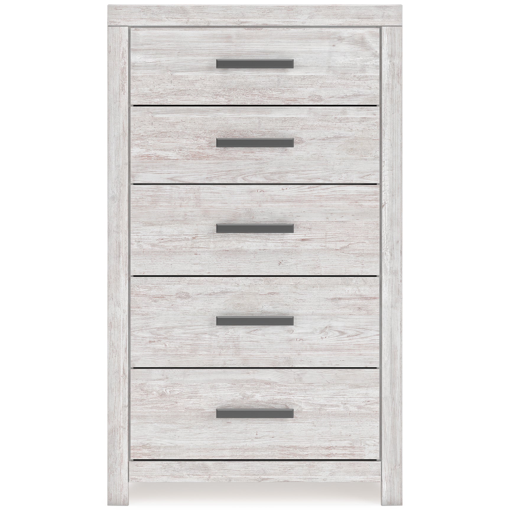 Cayboni Whitewash Queen Panel Bed, Dresser, Mirror, Chest and Nightstand - Ornate Home