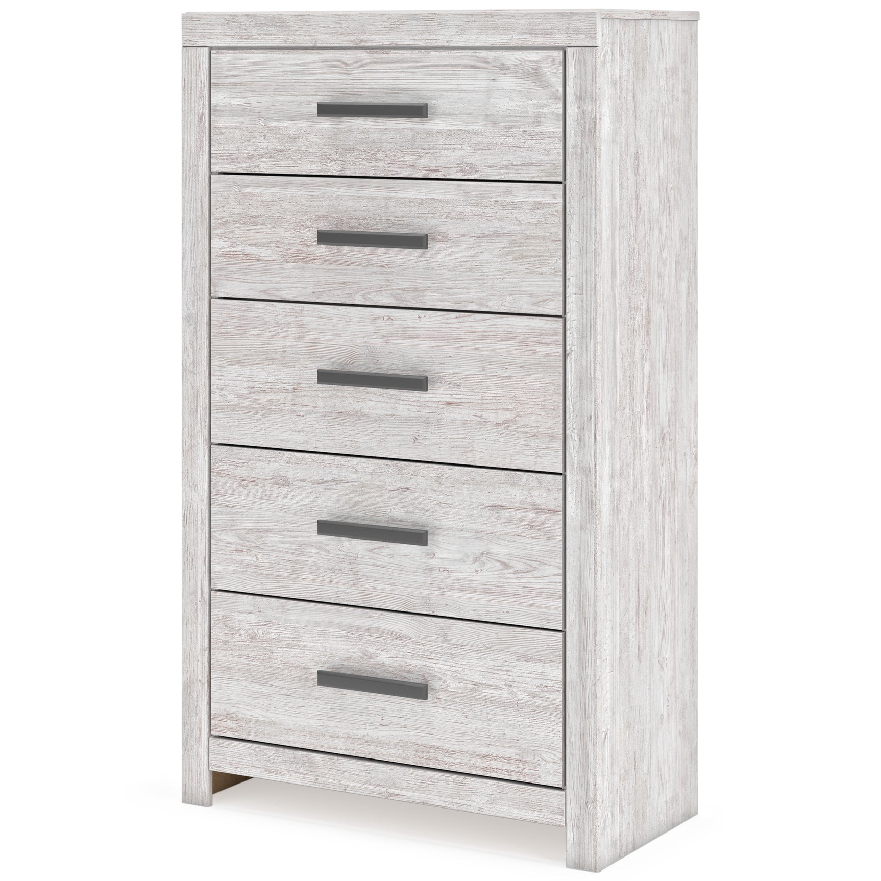 Cayboni Whitewash Queen Panel Bed, Dresser, Mirror, Chest and Nightstand - Ornate Home