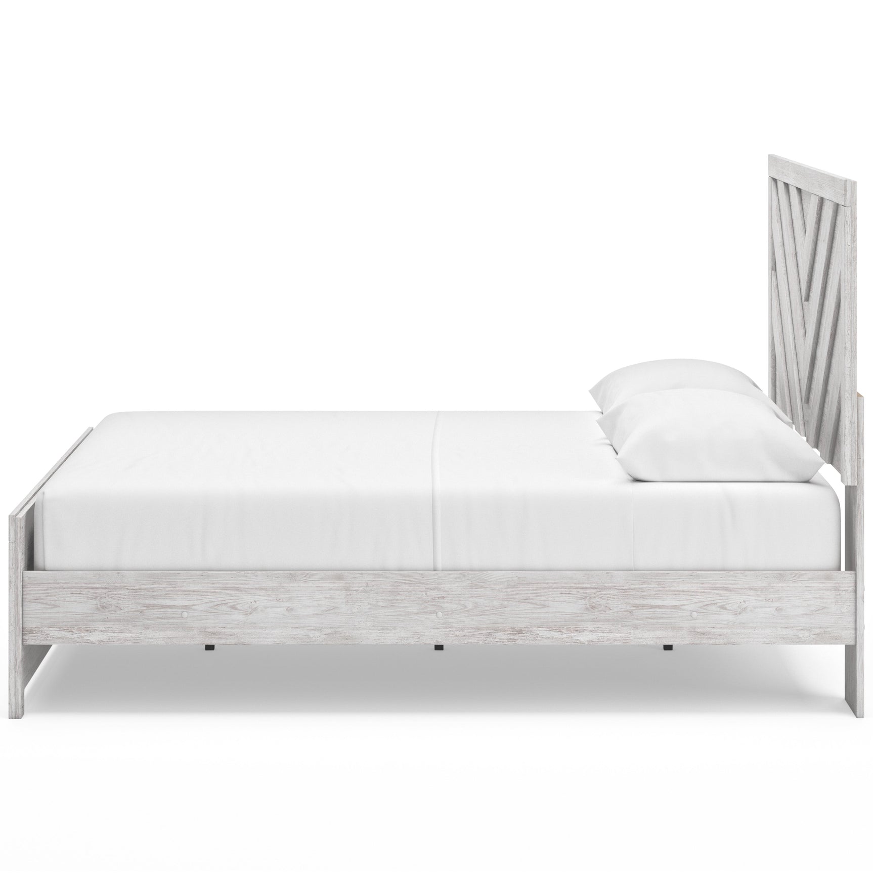 Cayboni Whitewash Queen Panel Bed, Dresser, Mirror, Chest and 2 Nightstands (Online Special Price) - Ornate Home