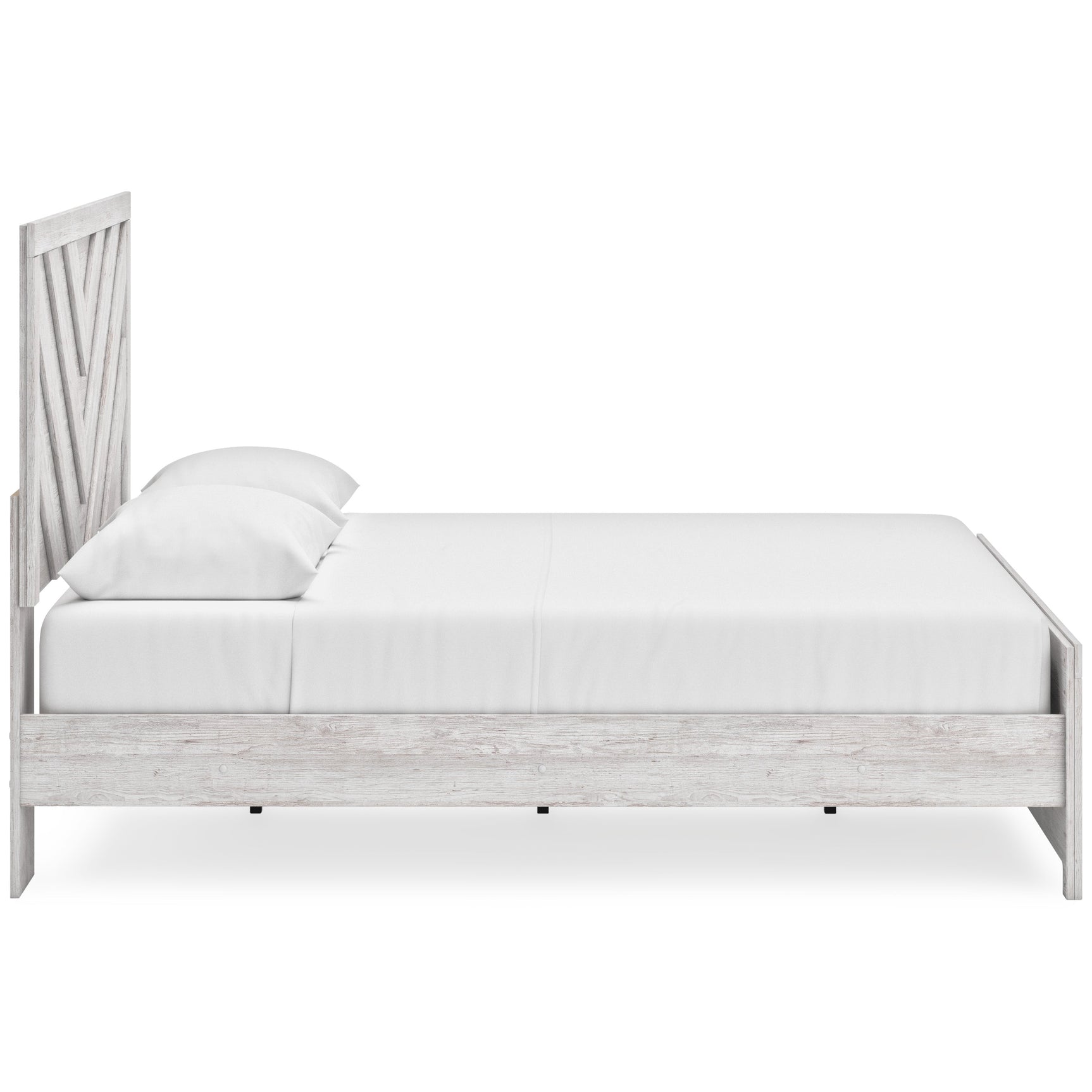 Cayboni Whitewash Queen Panel Bed, Dresser, Mirror, Chest and 2 Nightstands (Online Special Price) - Ornate Home