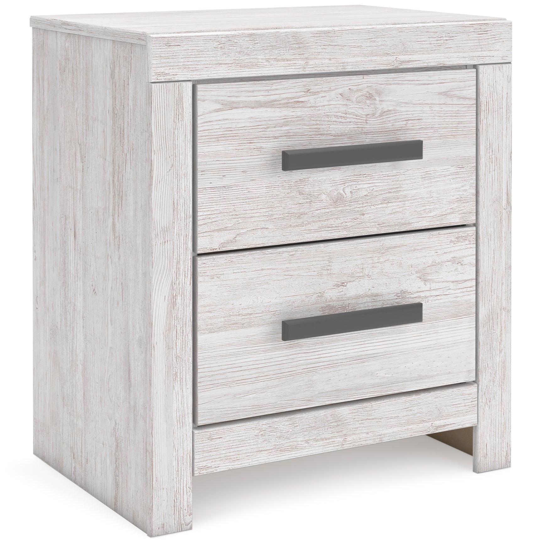 Cayboni Whitewash Queen Panel Bed & Dresser & Mirror & Nightstand - Ornate Home