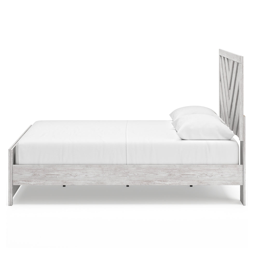 Cayboni Whitewash Queen Panel Bed - Ornate Home