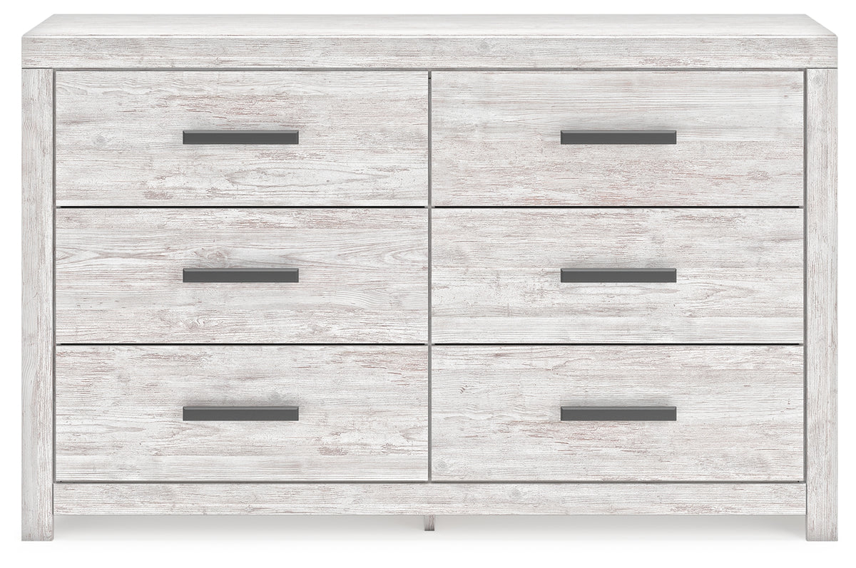 Cayboni Whitewash Queen Panel Bedroom Set with Dresser and 2 Nightstands - Ornate Home