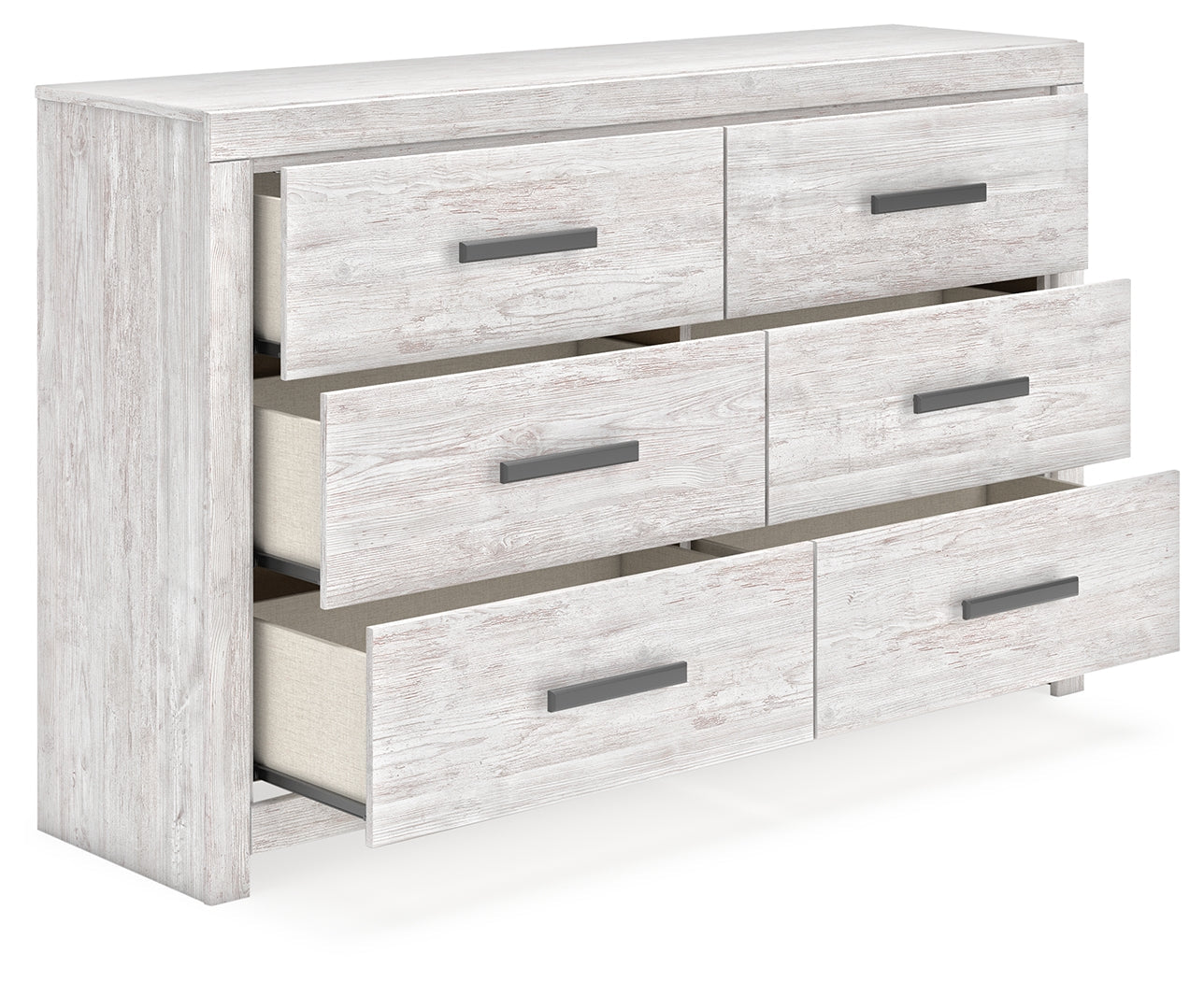 Cayboni Whitewash Queen Panel Bedroom Set with Dresser and Nightstand (Online Special Price) - Ornate Home