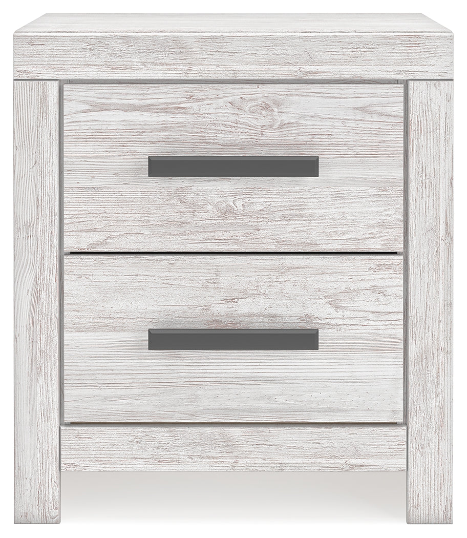 Cayboni Whitewash Queen Panel Bedroom Set with Dresser and Nightstand (Online Special Price) - Ornate Home