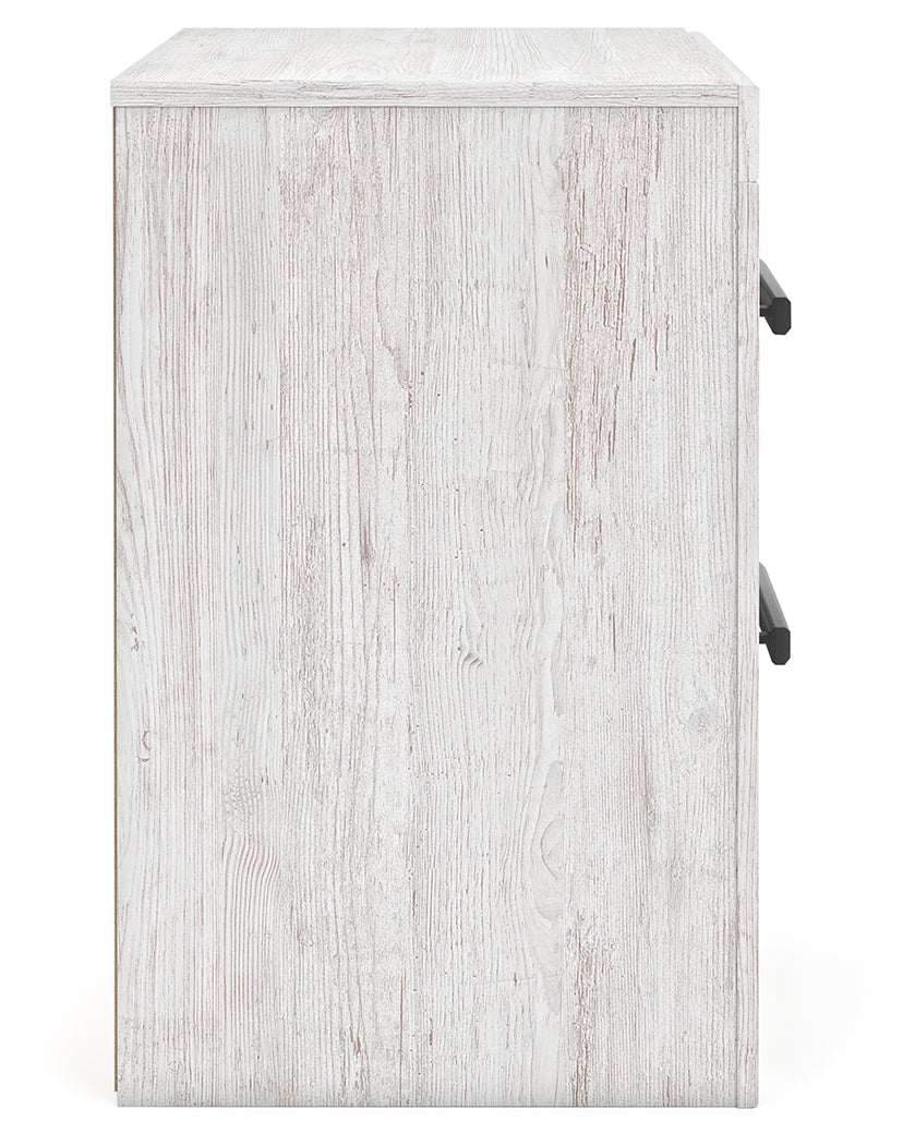 Cayboni Whitewash Queen Panel Bedroom Set with Dresser and Nightstand (Online Special Price) - Ornate Home