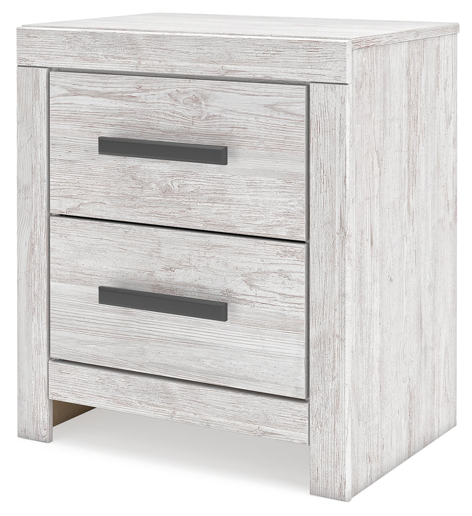 Cayboni Whitewash Queen Panel Bedroom Set with Dresser and Nightstand (Online Special Price) - Ornate Home