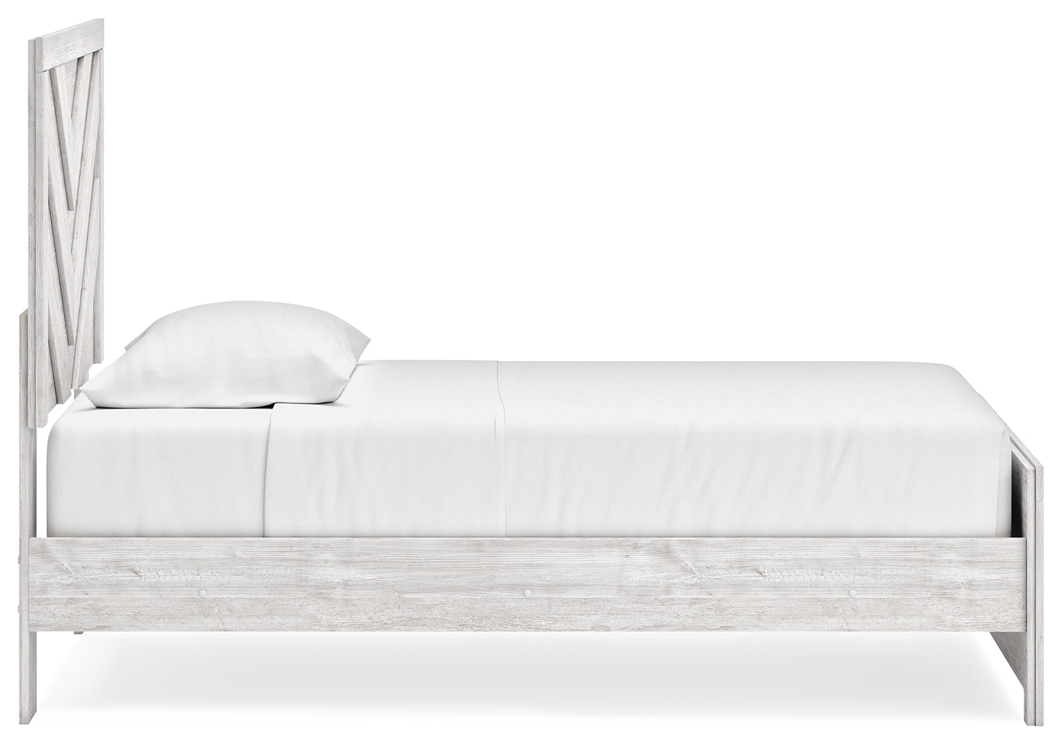 Cayboni Whitewash Twin Panel Bed (Online Special Price) - Ornate Home