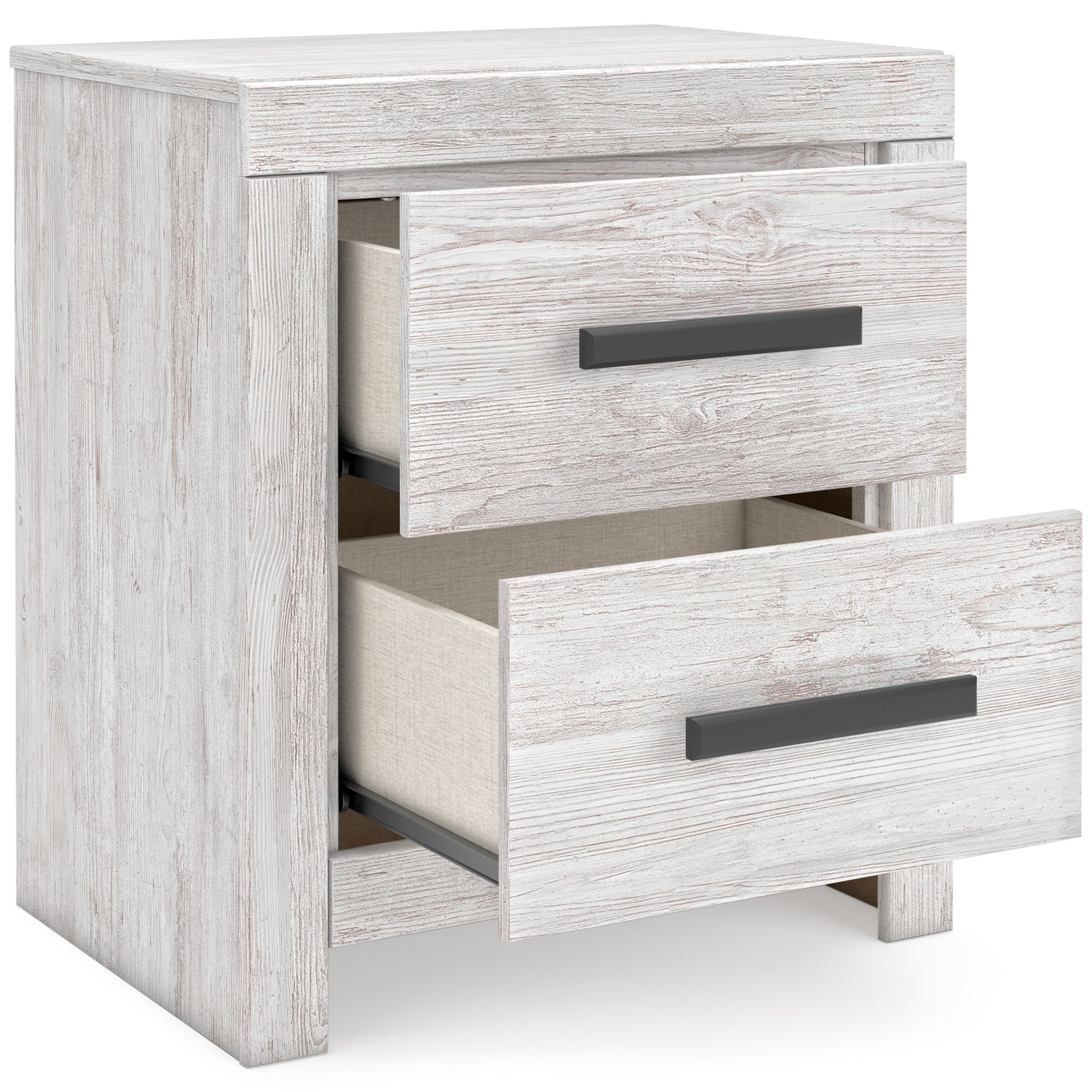 Cayboni Whitewash Twin Panel Bedroom Set with Dresser and Nightstand (Online Special Price) - Ornate Home