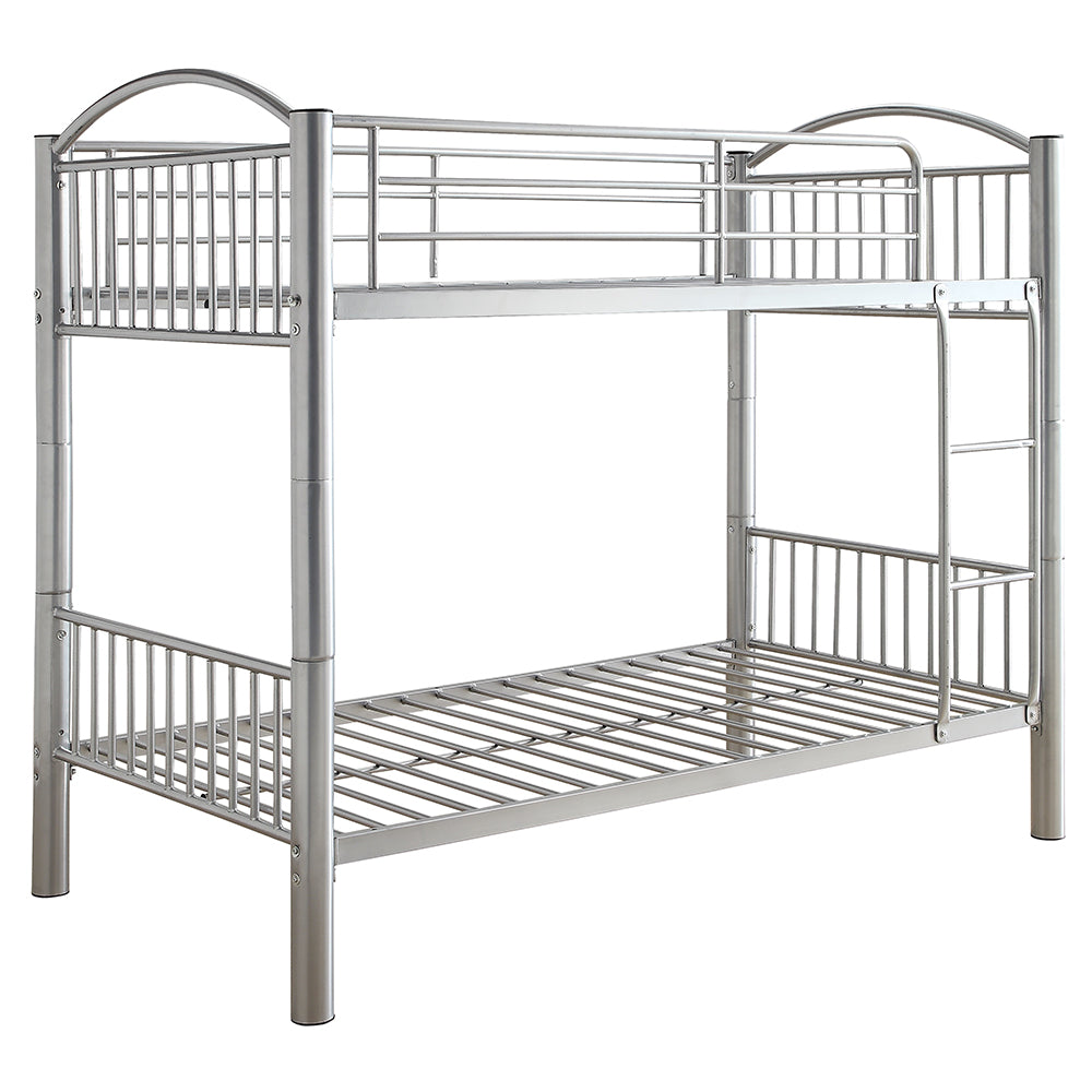 Cayelynn Silver Bunk Bed (Twin/Twin) - Ornate Home