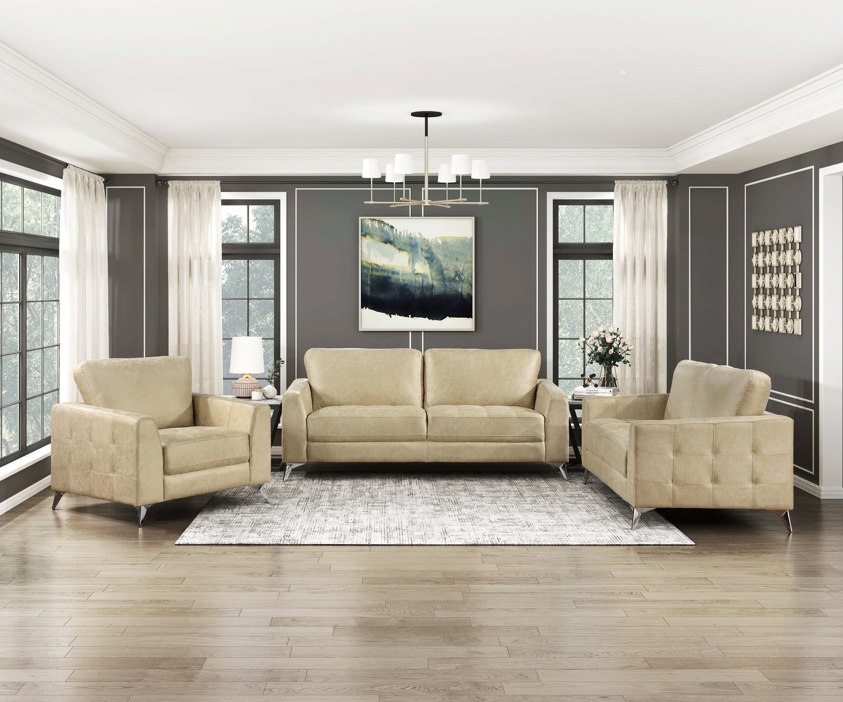 Cazon Sand Loveseat - Ornate Home