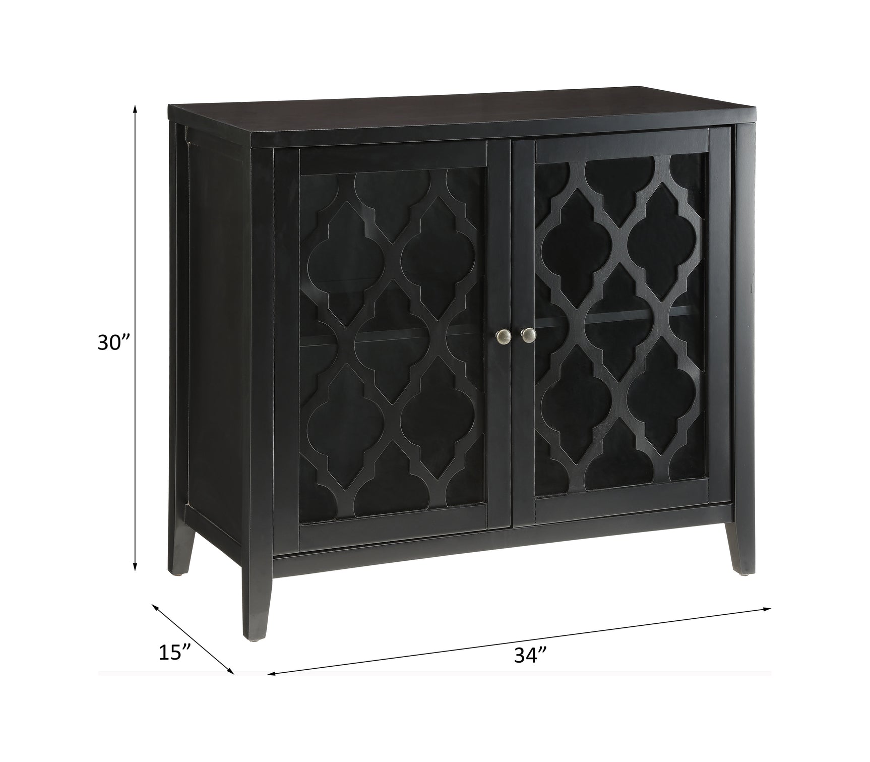 Ceara Black Console Table - Ornate Home