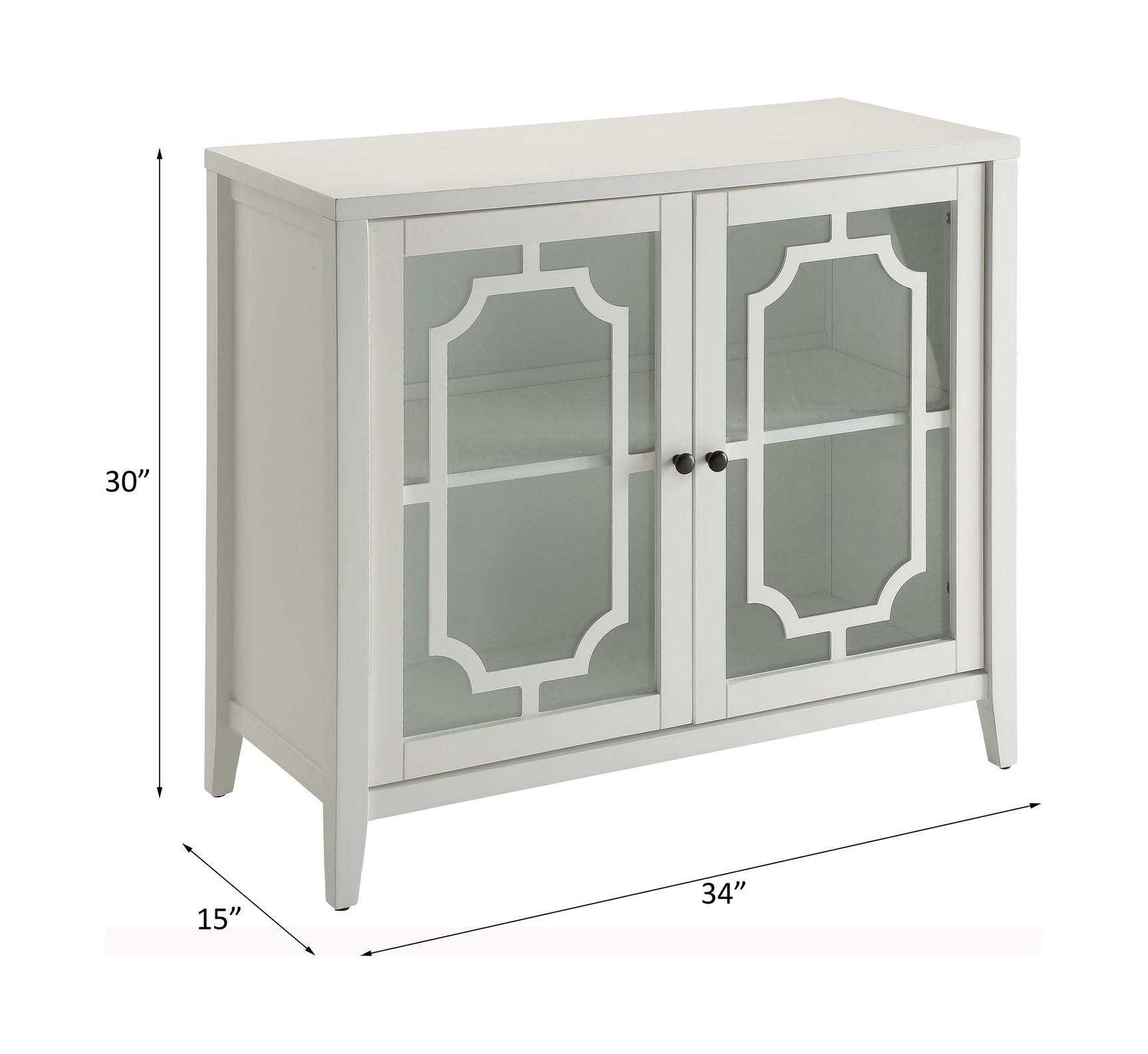 Ceara White Console Table - Ornate Home
