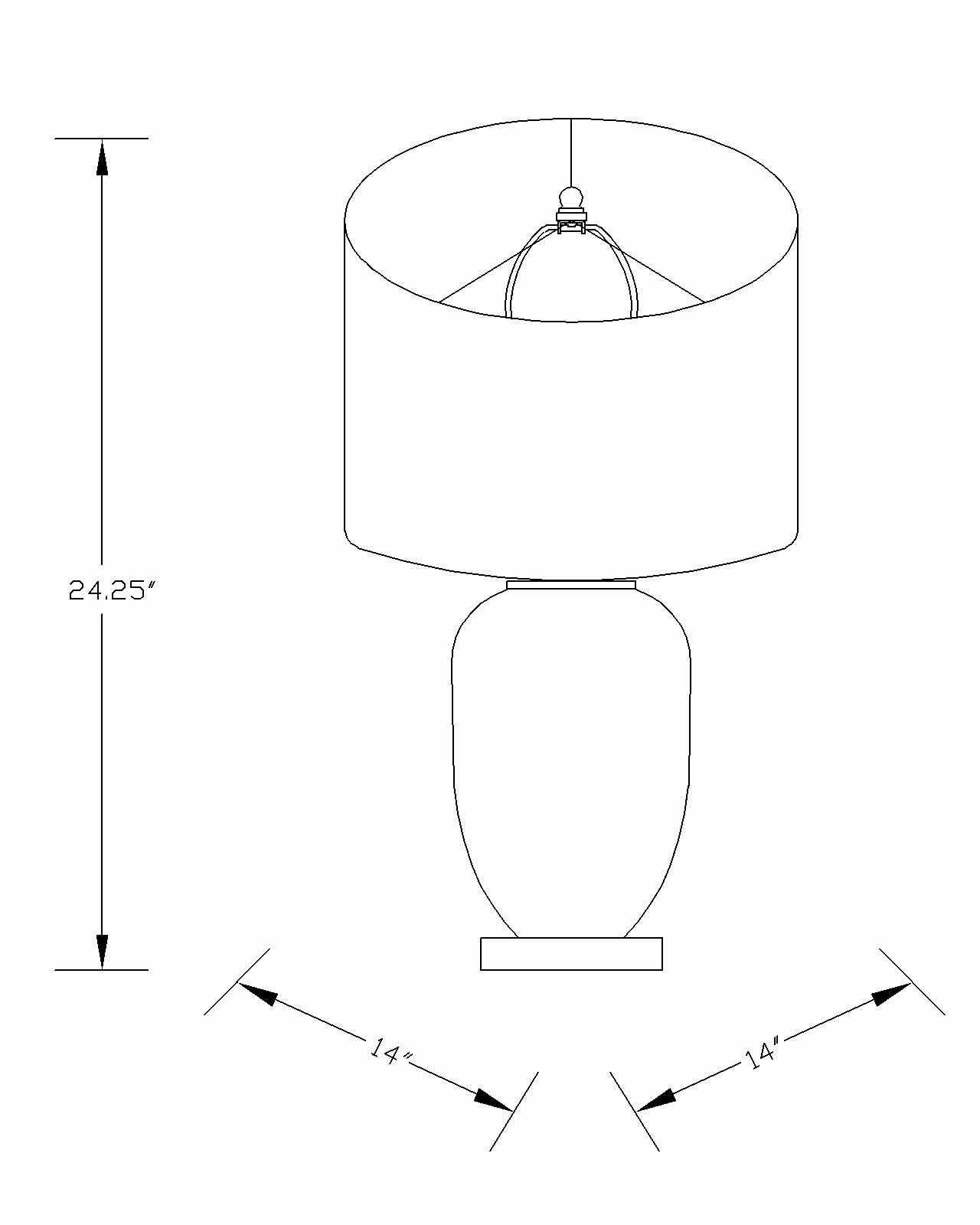 Cedar Table Lamp - Clearance - Ornate Home
