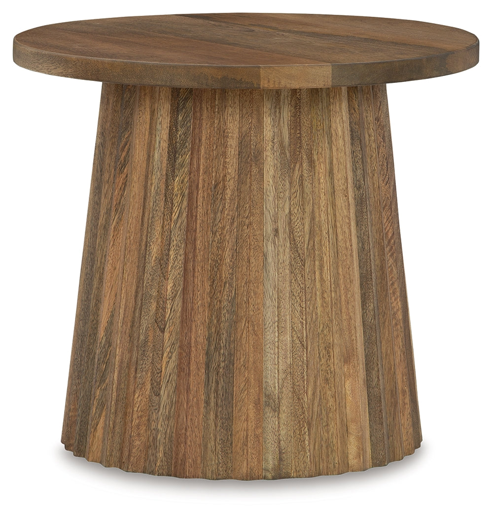 Ceilby Natural Accent Table - Ornate Home
