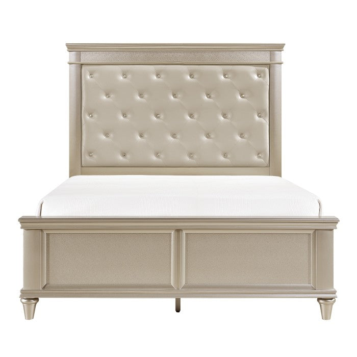 Celandine Silver Eastern King Bed - Ornate Home
