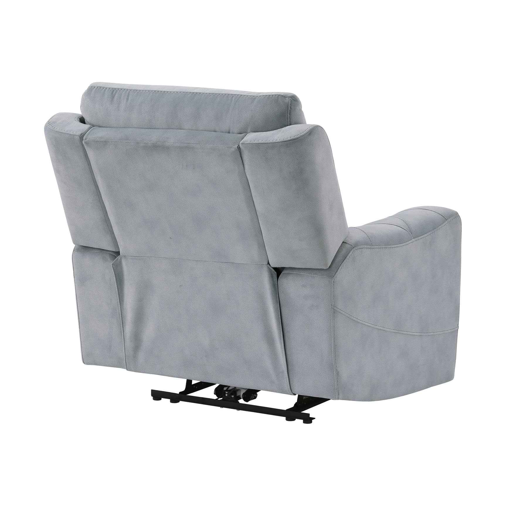 Celeste Gray Power Reclining Chair with Power Headrest - Ornate Home