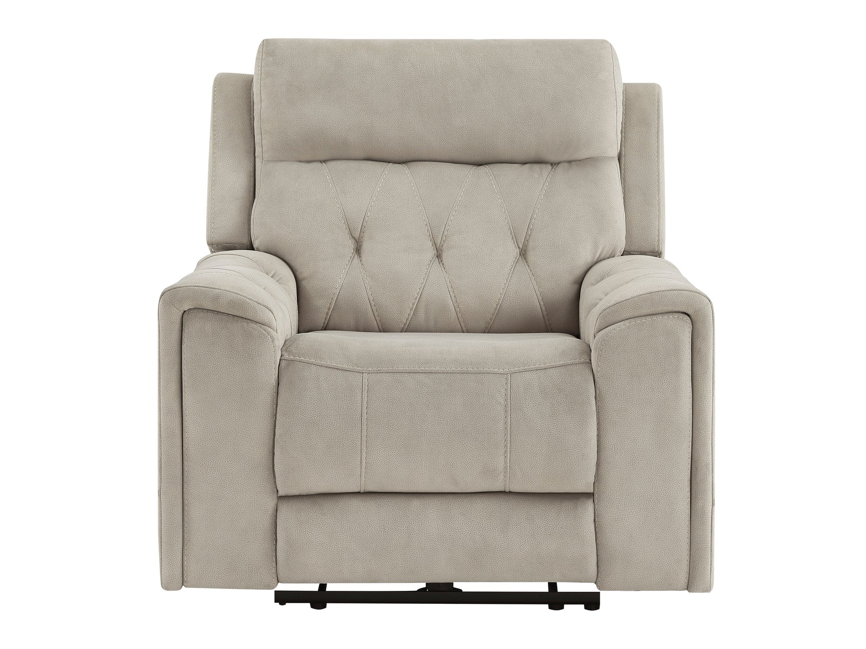 Celeste Taupe Power Reclining Chair with Power Headrest - Ornate Home
