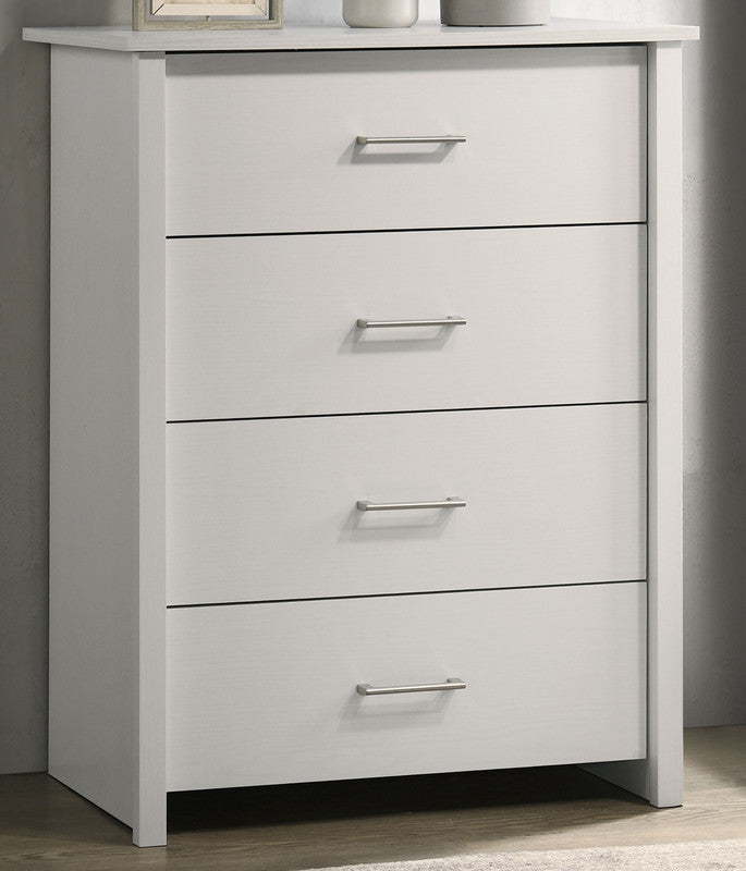 Celeste White 32"W 4-Drawer Chest - Ornate Home