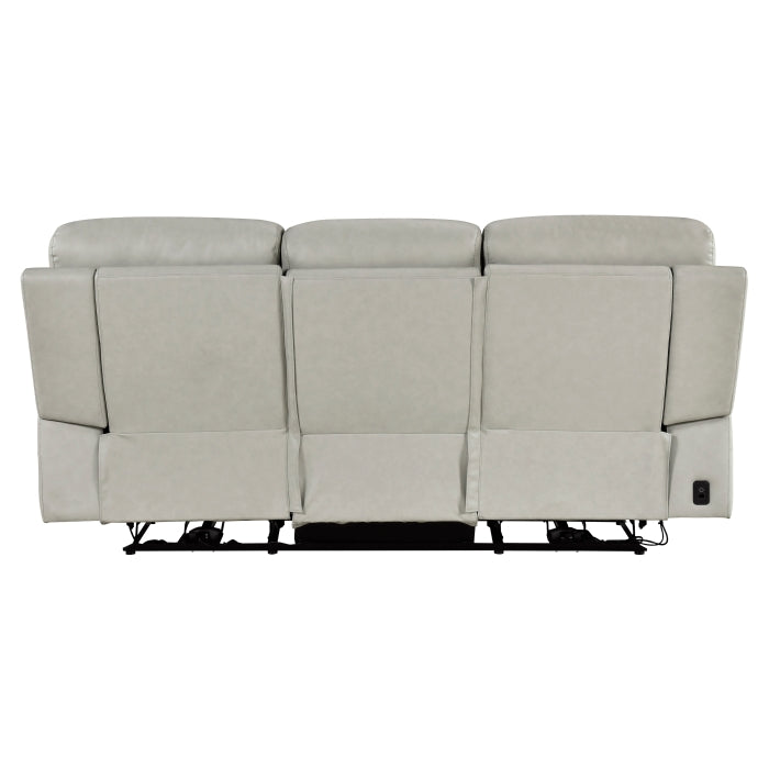 Celestia Beige Power Double Reclining Sofa With Power Headrest - Ornate Home