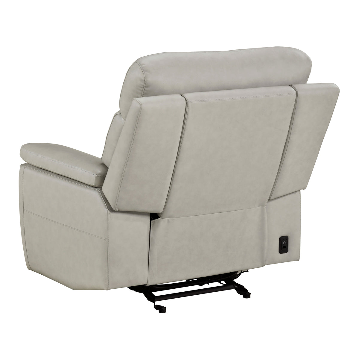 Celestia Beige Power Glider Reclining Chair With Power Headrest - Ornate Home