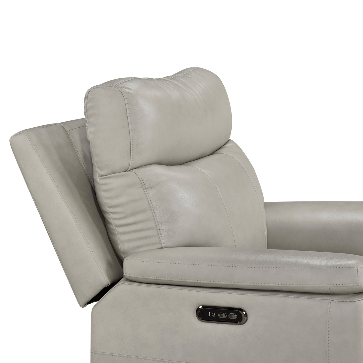 Celestia Beige Power Glider Reclining Chair With Power Headrest - Ornate Home