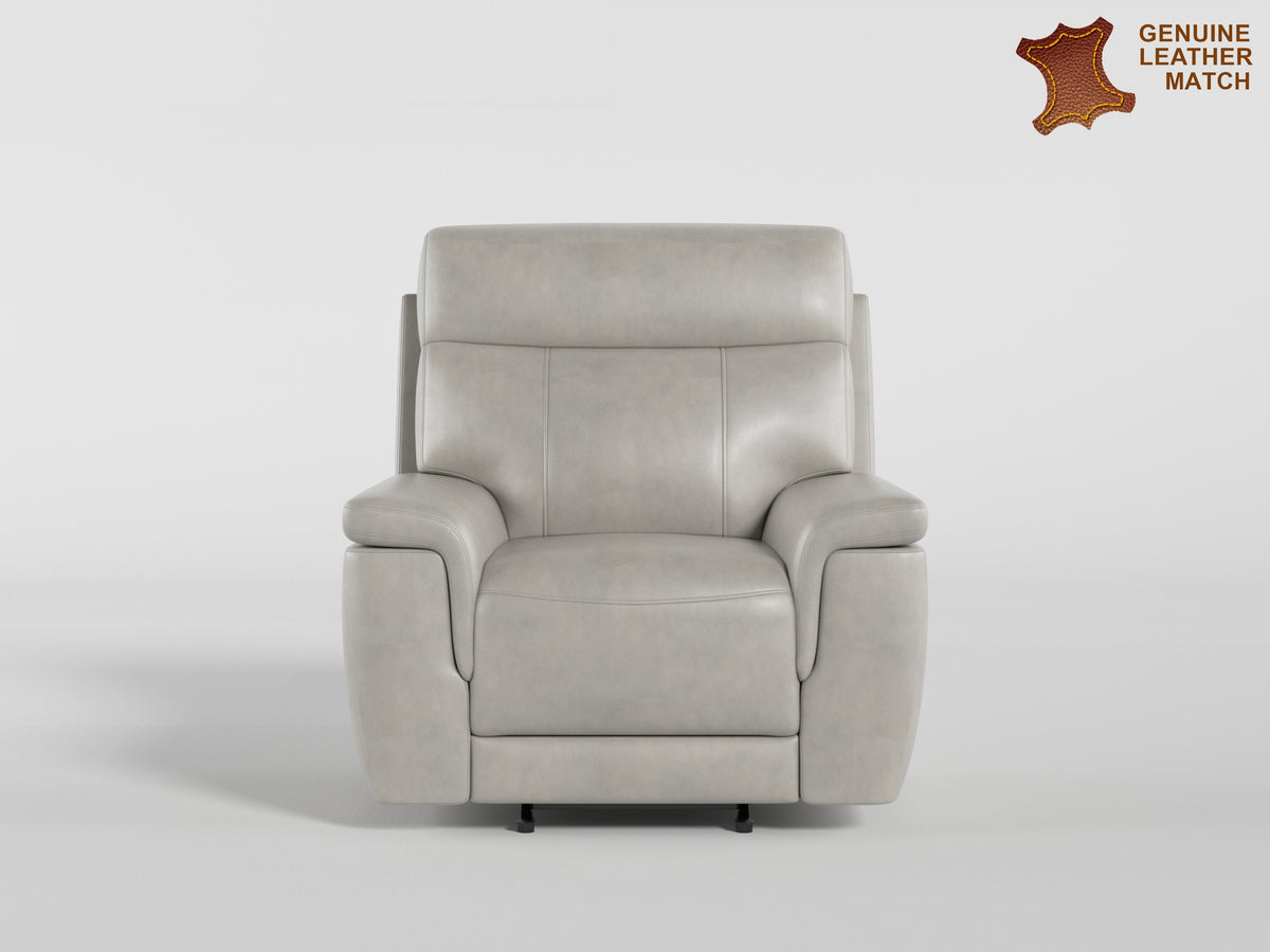 Celestia Beige Power Glider Reclining Chair With Power Headrest - Ornate Home