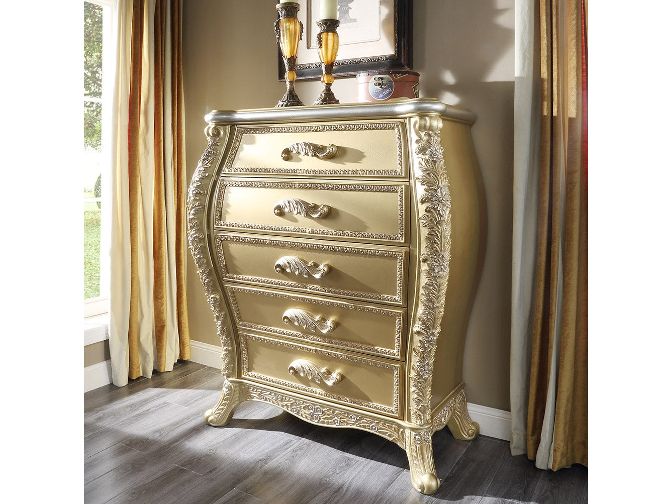 Celestia Bright Gold Chest / HD-1801 - Ornate Home