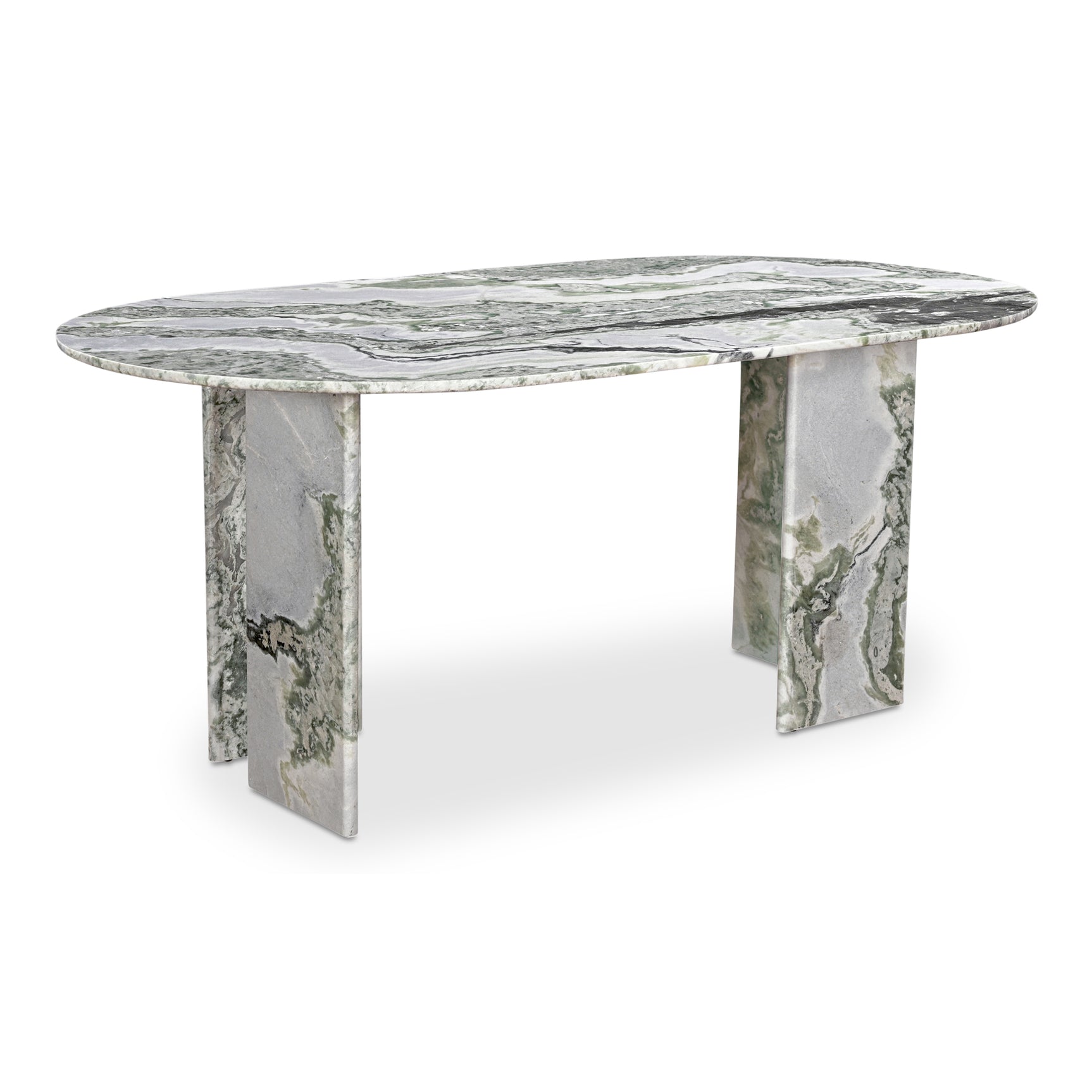 Celia Green Onyx Marble Oval Dining Table - Ornate Home