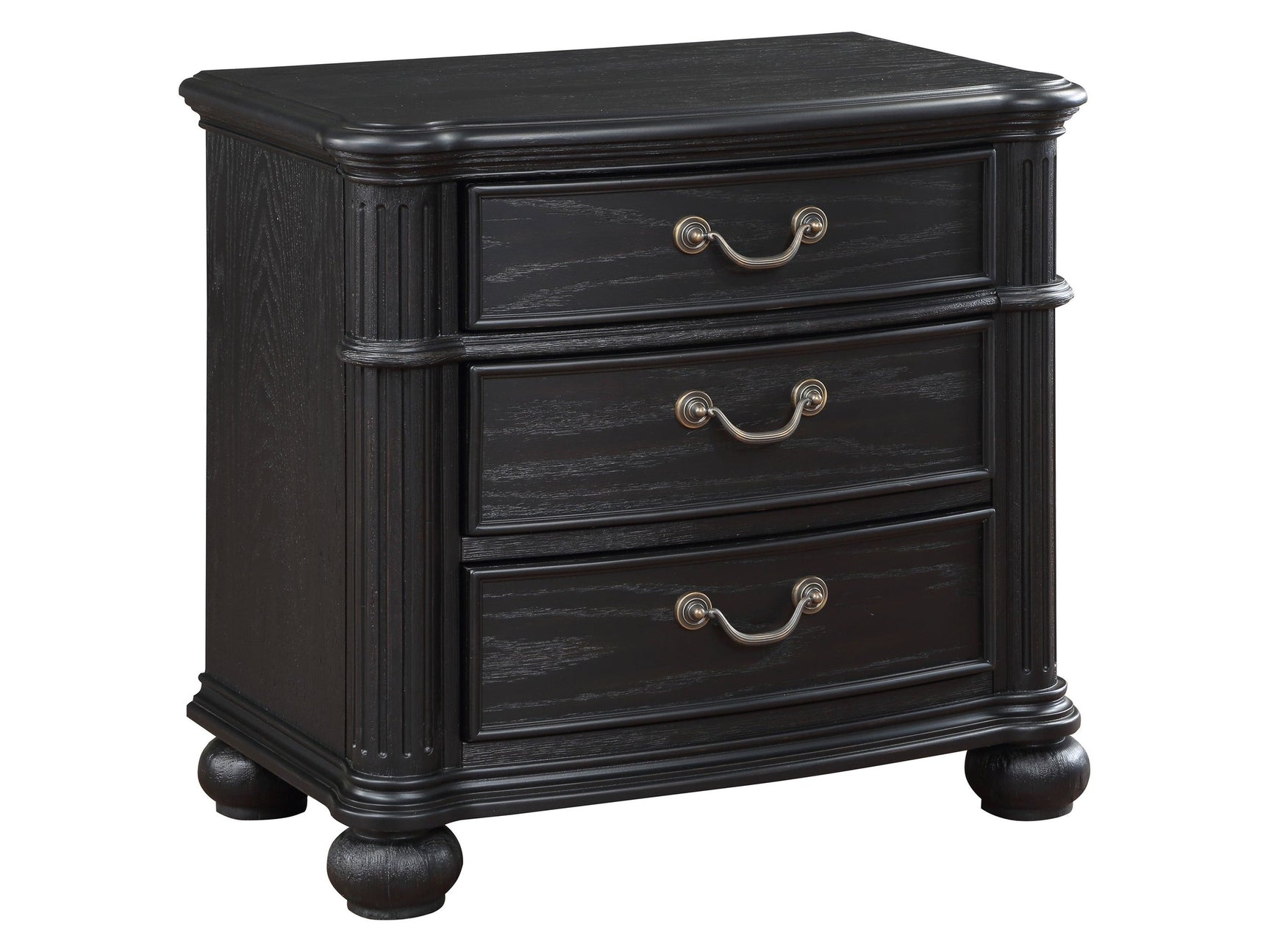 Celina Black Nightstand - Ornate Home